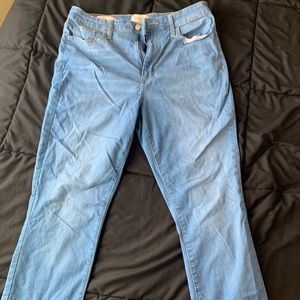 high rise skinny jeans